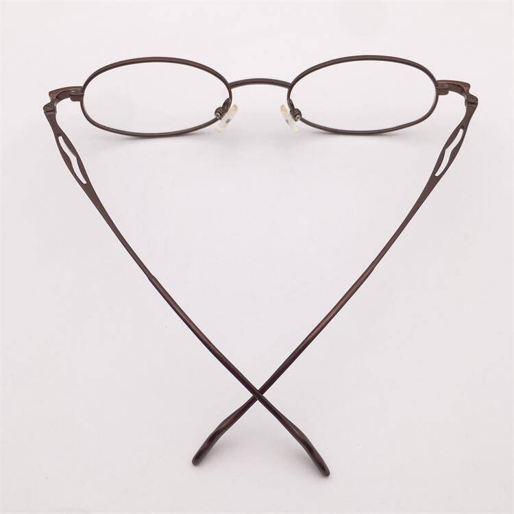 Treasure orphan original single dark red ultra -light titanium full frame small round frame literary temperament myopia glasses frame