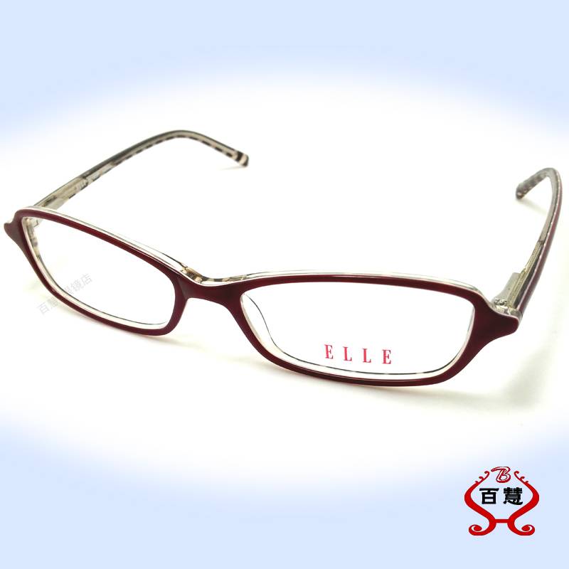 ELLE myopia glasses rack lady EL18591 butterfly -shaped rectangular face men's fine -edged board glasses small box