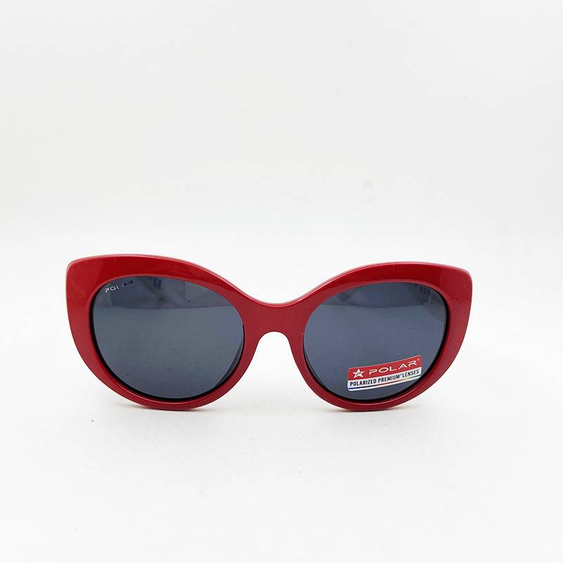 Exporting original single children polarized sunglasses red cat -eye girl sunglasses protection ultraviolet sun sunscreen sunscreen