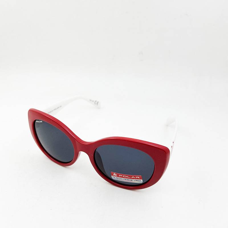 Exporting original single children polarized sunglasses red cat -eye girl sunglasses protection ultraviolet sun sunscreen sunscreen