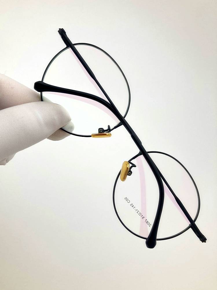 0 Export Original Order Alloy Mid -face Big Face Circular Frame Student White -collar Myopia Framework Men and Women