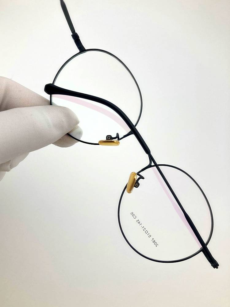 0 Export Original Order Alloy Mid -face Big Face Circular Frame Student White -collar Myopia Framework Men and Women