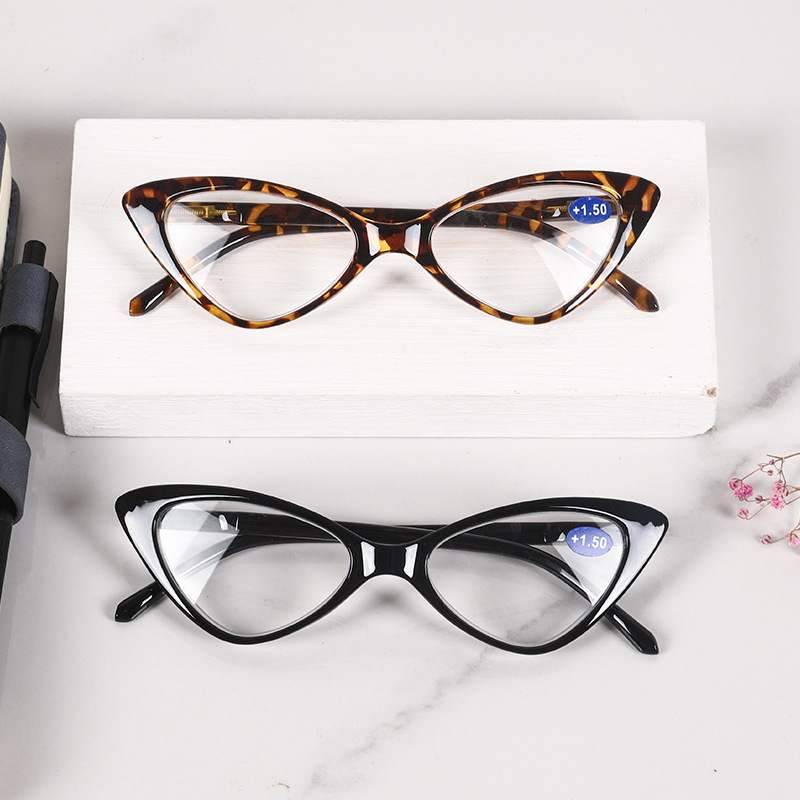 PC Full Framework Old Flower Mirror Cat Eye INS Personality