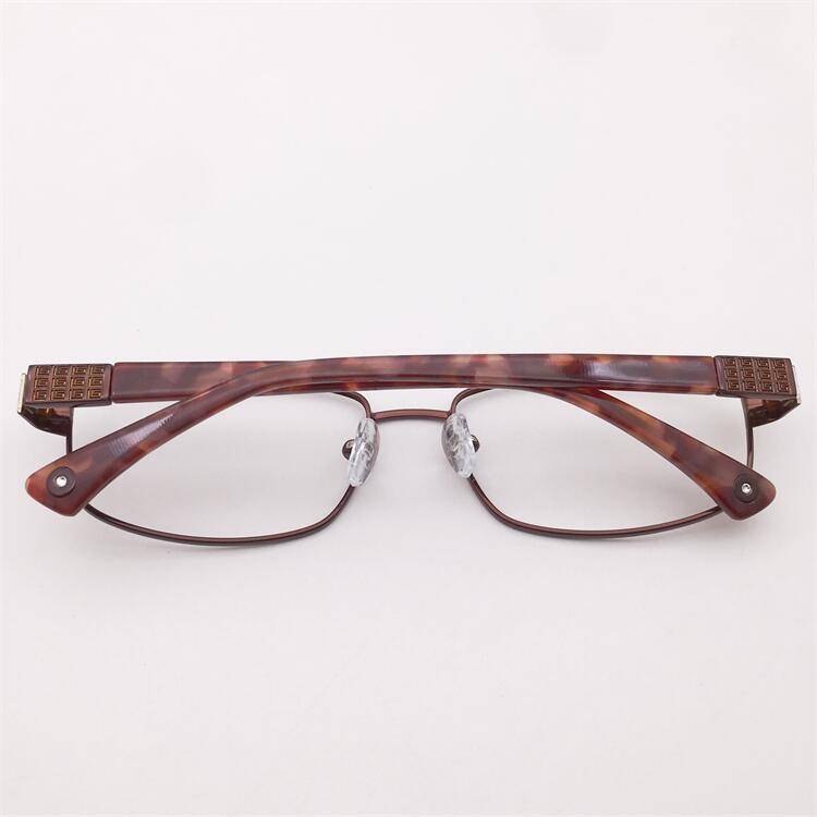 Treasured orphan original single coffee color full -frame small round frame spring board anti -allergic mirror legs literary glasses shelf female