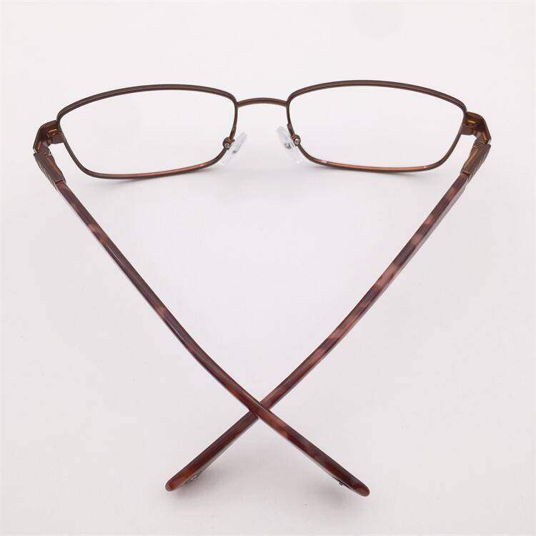 Treasured orphan original single coffee color full -frame small round frame spring board anti -allergic mirror legs literary glasses shelf female