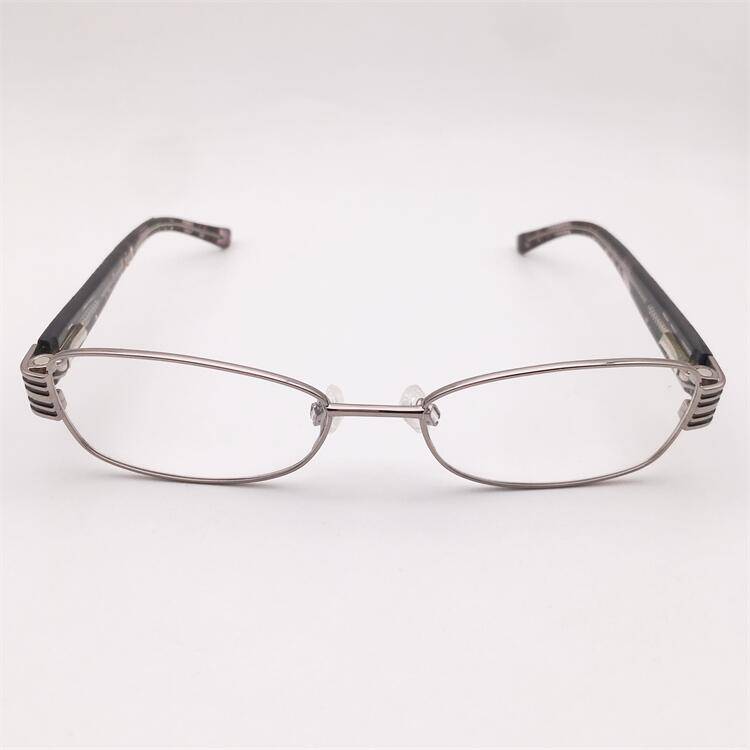 Original single French order gun color alloy full -frame small round frame spring board anti -allergic mirror leg glasses shelf female