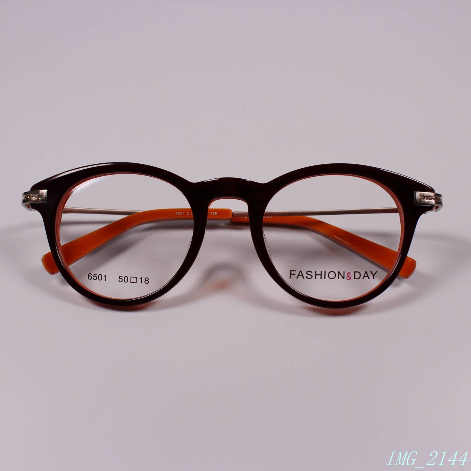 Factory retro Vintage small round frame plate+metal leg glasses frame glasses frame 6501 5 color
