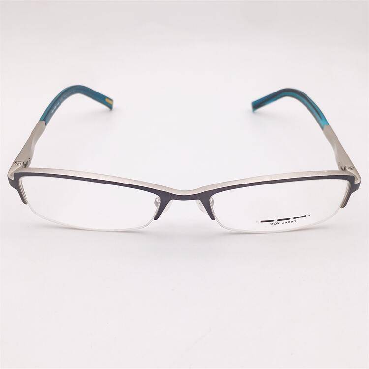 Original single German order light blue ultra -light pure titanium business temperament half -frame spring mirror lens shelf men and women