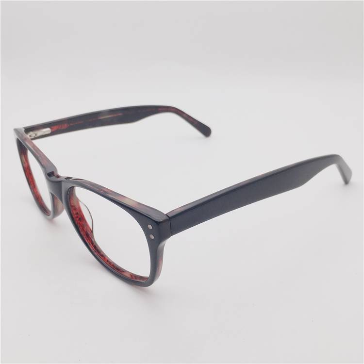 Original single -colored full -frame small round frame spring mirror leg thick legs retro literary and artistic glasses rack men and women