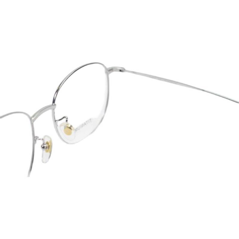 Special offer men and women personalized pure titanium glasses frame light and comfortable full -frame titanium shelf glasses simple circular myopia glasses rack