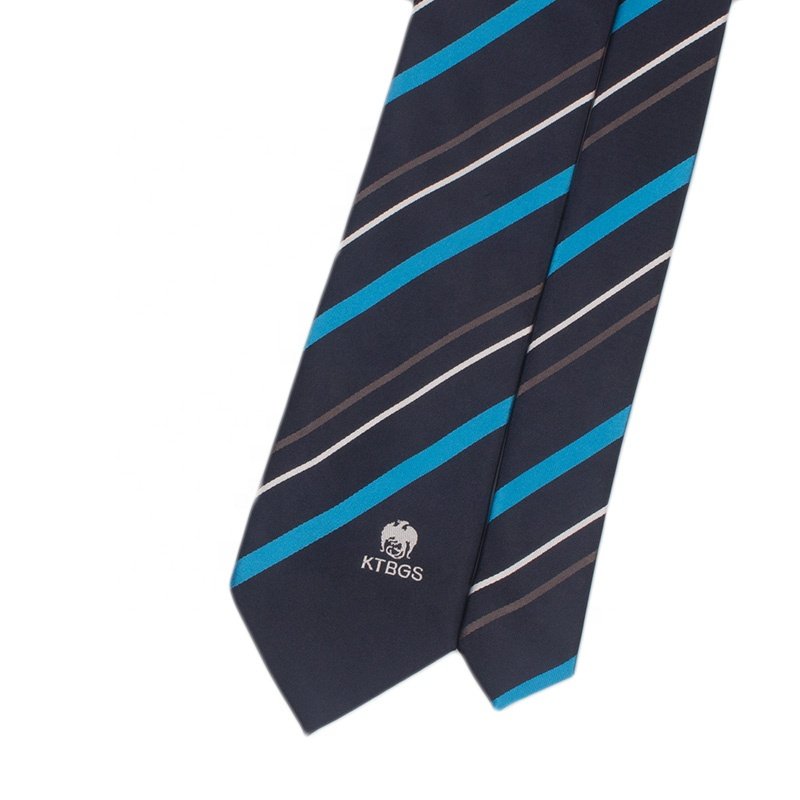 2024 Business Black Suit Necktie Basketball Neck Ties Black Silk Blend Blue Striped Skinny Textured Mens silk Tie