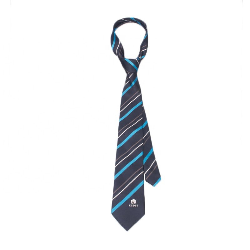 2024 Business Black Suit Necktie Basketball Neck Ties Black Silk Blend Blue Striped Skinny Textured Mens silk Tie