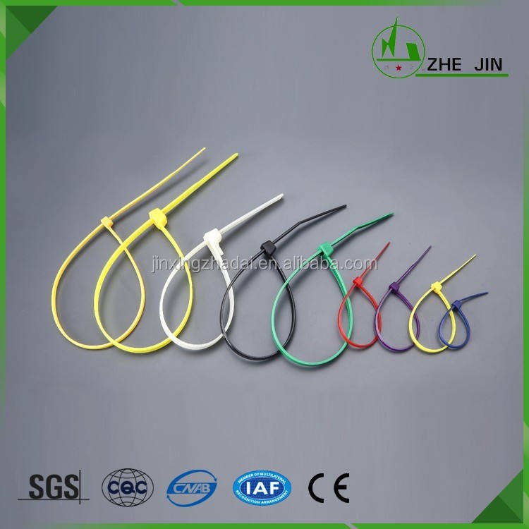 200mm 250mm 300mm 350mm 380mm 400mm CE RoHS Nylon 6 Cable Zip Ties Wire Cable Storage Strap Cable Tie