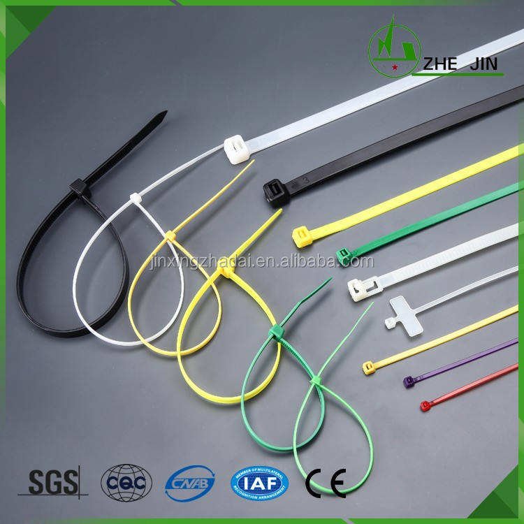 200mm 250mm 300mm 350mm 380mm 400mm CE RoHS Nylon 6 Cable Zip Ties Wire Cable Storage Strap Cable Tie