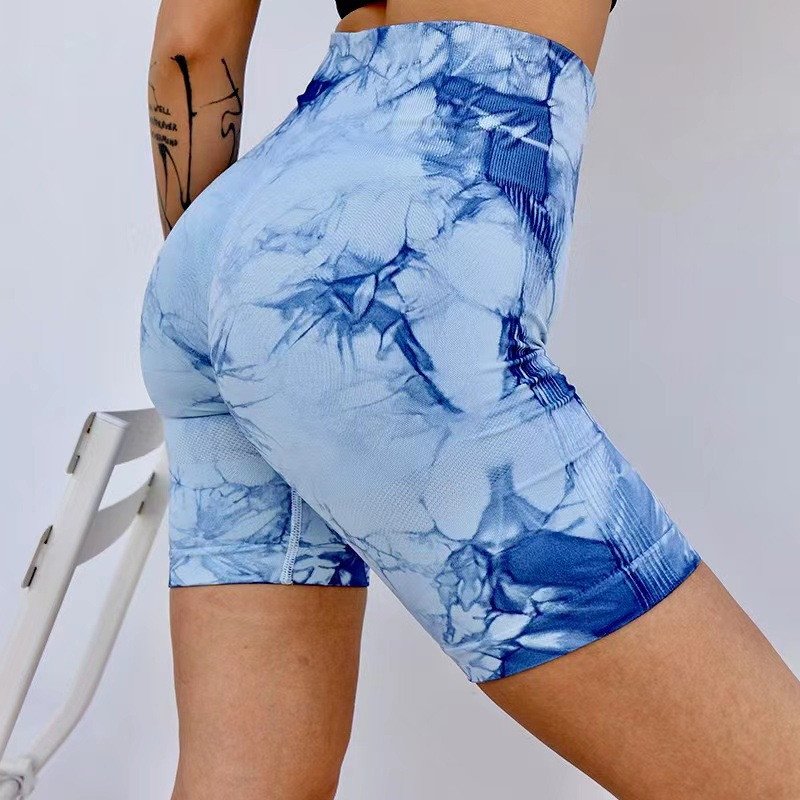 J2093 Lady Yoga Shorts High Waist Workout Shorts Fitness Sexy Women Hip Lifting Tight Sports Running Shorts