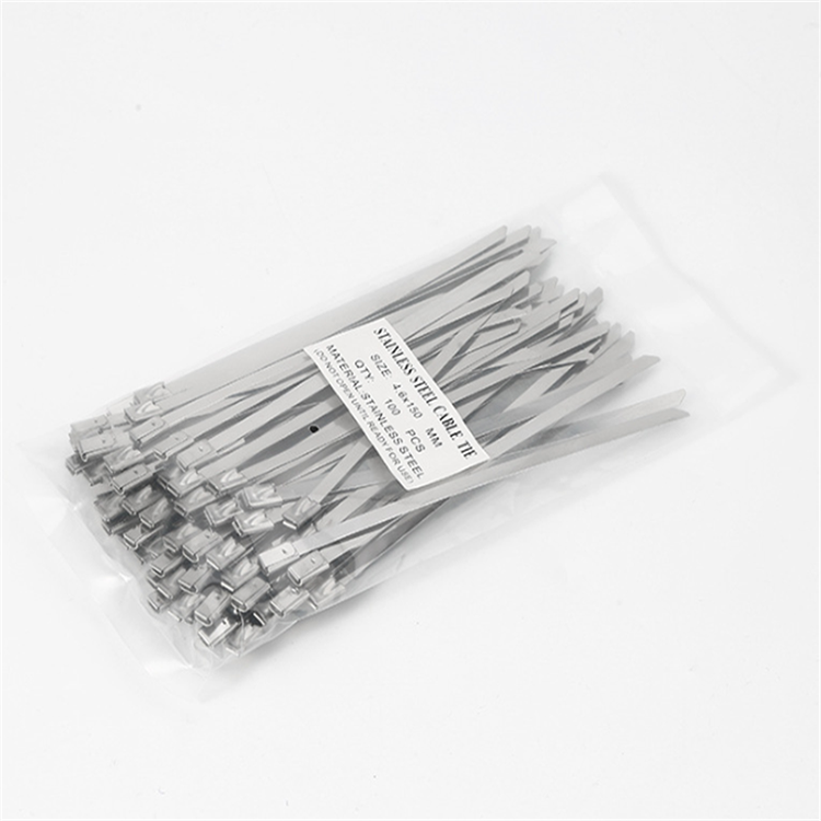 7.9x150mm 201 Factory Price Hose clamp stainless steel cable tie