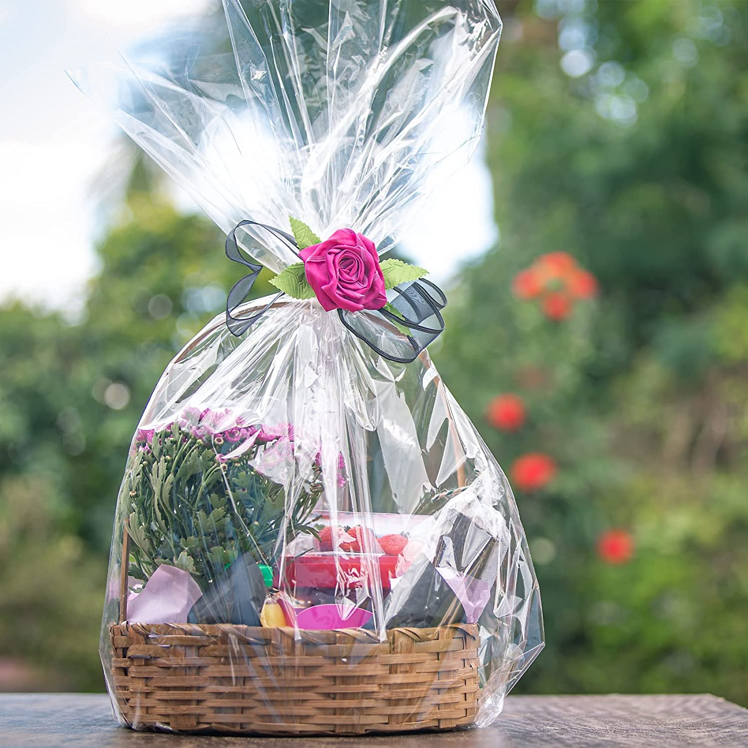 Factory ODM Cellophane Treat Goodie Bags Cello Candy Bags with Twist Ties for Birthday Party Favors Valentines Easter Weddings
