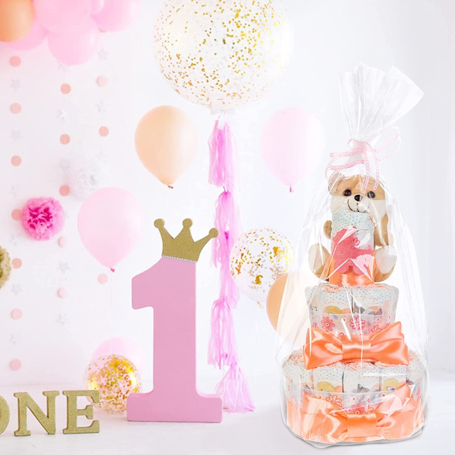 Factory ODM Cellophane Treat Goodie Bags Cello Candy Bags with Twist Ties for Birthday Party Favors Valentines Easter Weddings