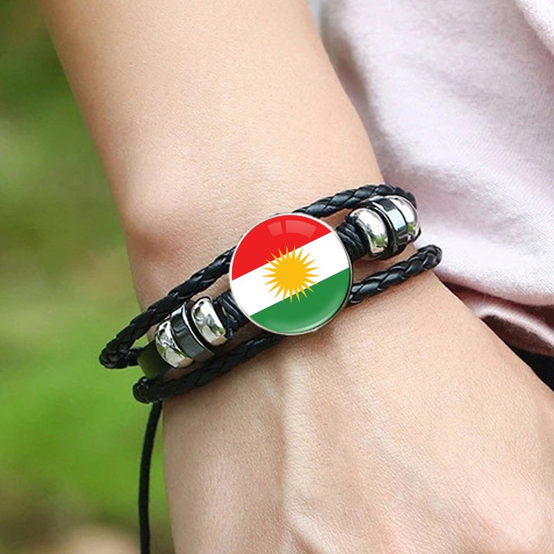 80 Models Kurdistan Kurds Flag Map Tie Clip Lapel Pin Ring Brooch Cuff Link Necklace Bracelet Earrings Key Chain Jewelry Set