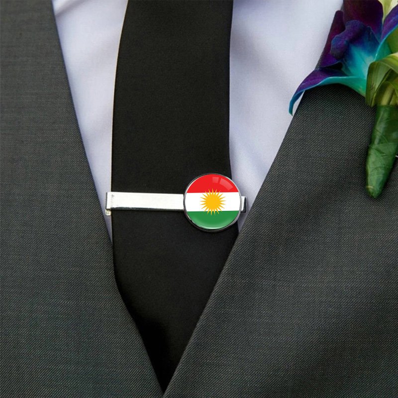 80 Models Kurdistan Kurds Flag Map Tie Clip Lapel Pin Ring Brooch Cuff Link Necklace Bracelet Earrings Key Chain Jewelry Set