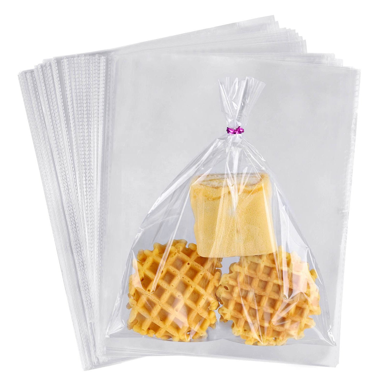 Cellophane Bags Clear Plastic Bags with Twist Ties for Gifts, Party Favors Packaging