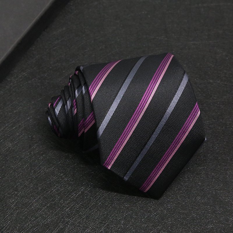 Mulberry Silk Striped Tie Blue Business Men's Tie Silk Tie