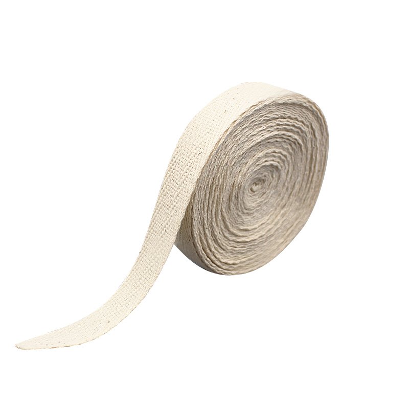 Eco-friendly Cotton Tapes 50m/roll Cotton Tape Ribbons Herringbone Cotton Webbings for Garment Accessories Custom Logo