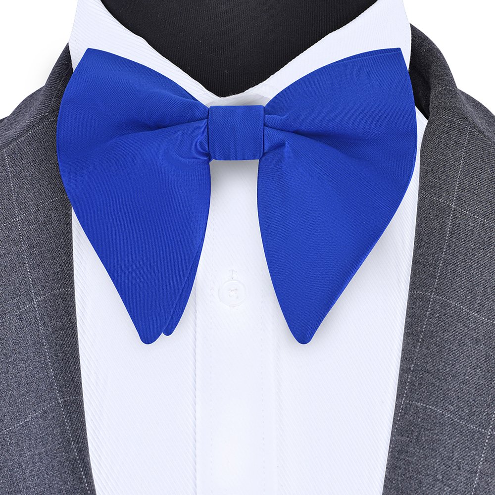 Classic Black White Green Big Butterfly Silk Bowtie Custom Solid Polyester Woven Men Evening Large Bow Ties Plain