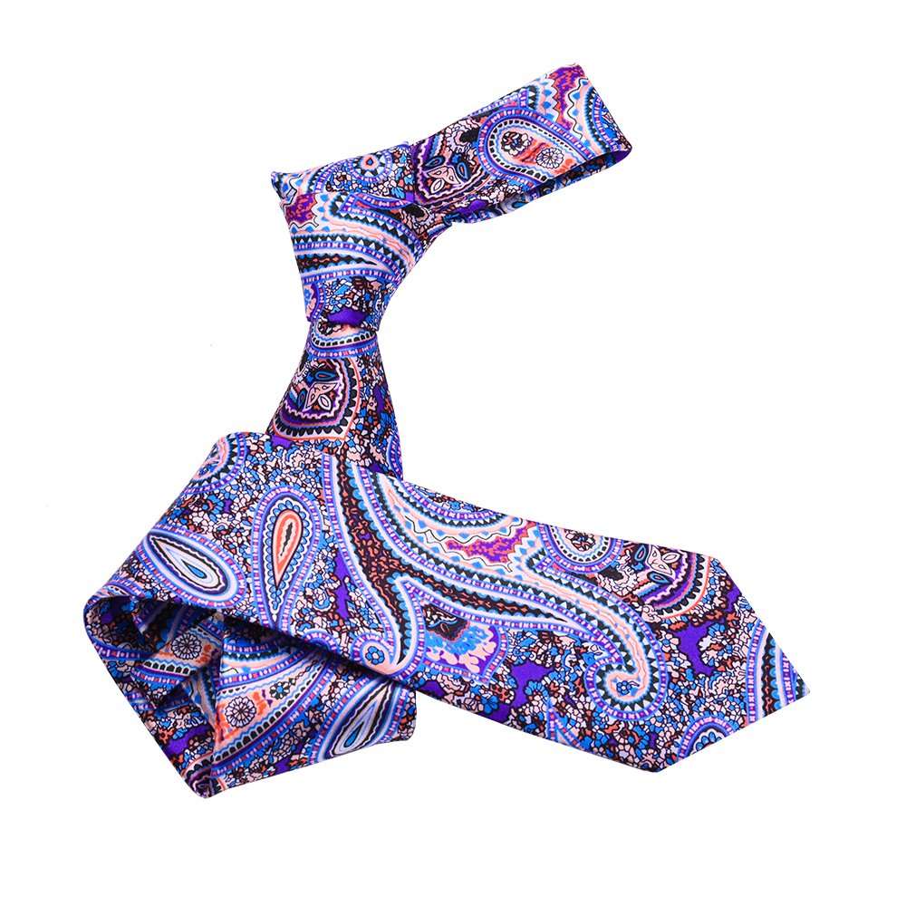 YiLi Premium Men Paisley Printing Polyester Neckties