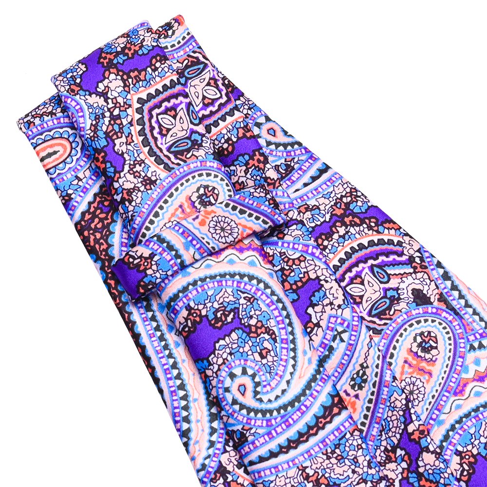 YiLi Premium Men Paisley Printing Polyester Neckties