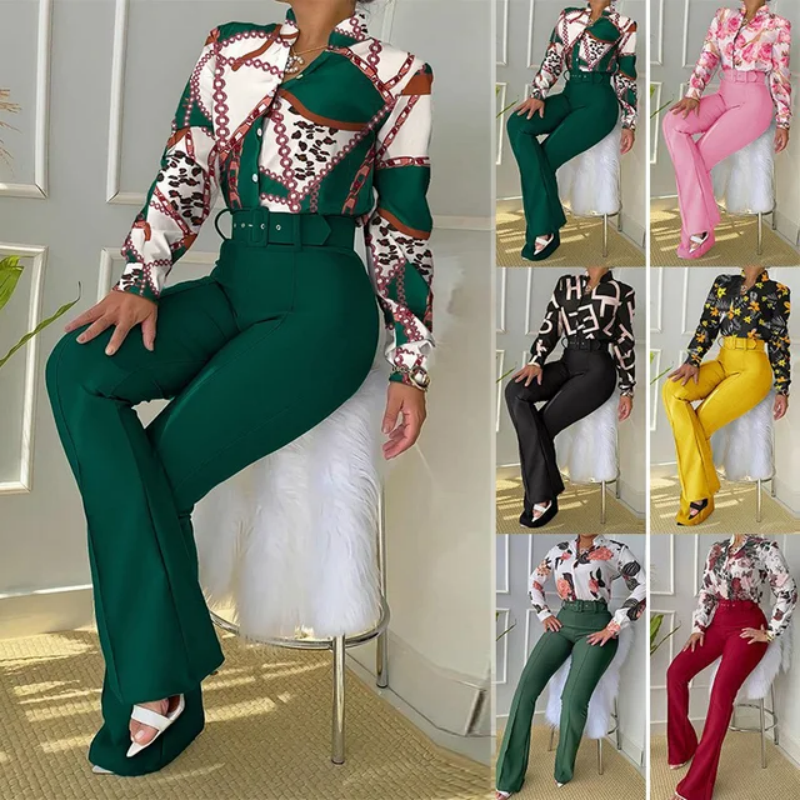2024 Spring Long Sleeve Fashion Casual Set fashion Women's two-piece set