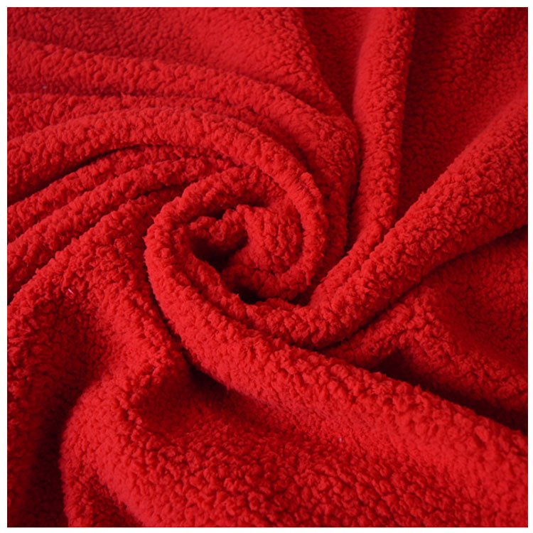 First class quality wholesale tie dye 100% polyester lambskin fabric for garments