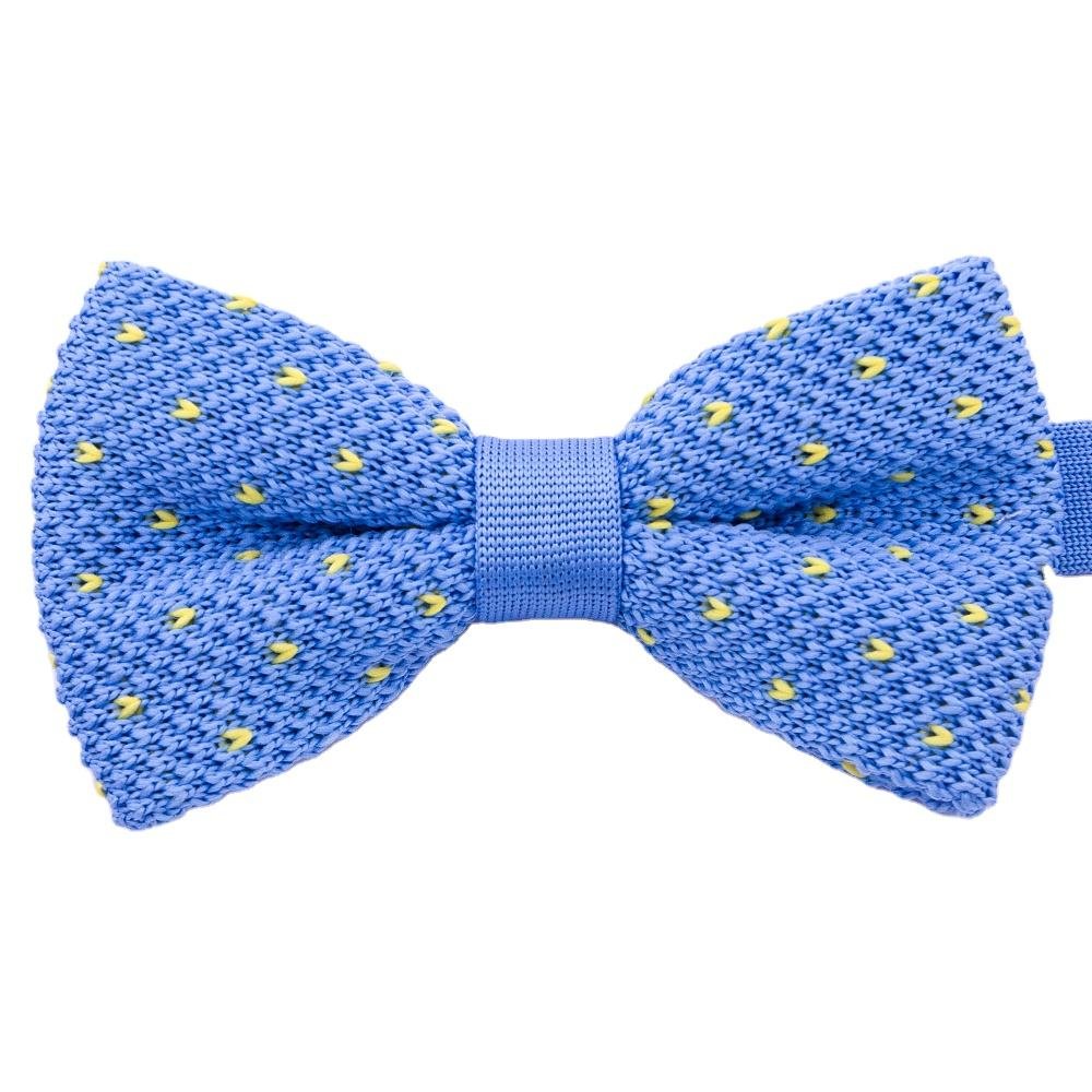 Profession Bowtie Manufacturer Wholesale Custom Patterns Fashion Bow Tie OEM/ODM 100% Polyester Business Knit Bow Tie For Men