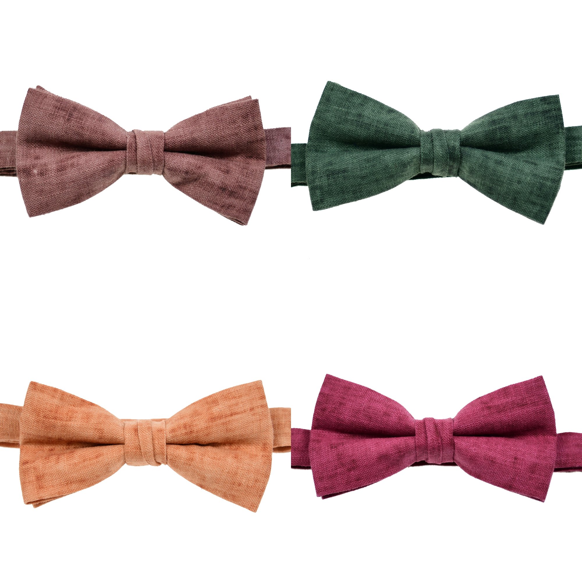 Boys Bowtie Manufacturer Luxury accessories supplier Boys 100% Linen Cute Bow Tie Gift Sets Ties Bowtie Combo