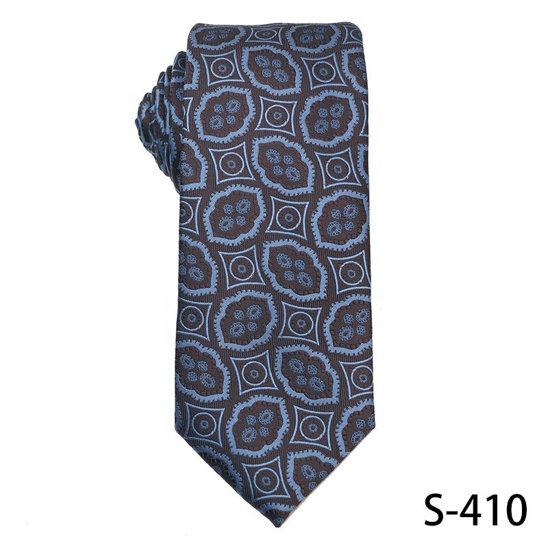 Custom high quality fashion latest design dot tie reversible navy blue fashion design gift self stripe tie men's luxury ties