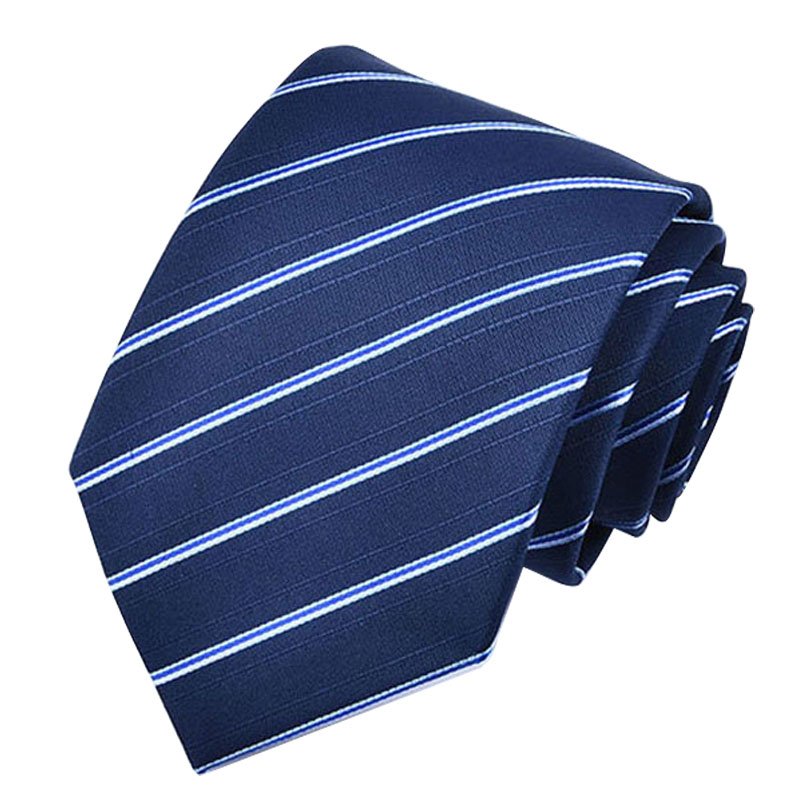 Men's Polyester Striped Neck Tie for Wholesale Polyester Necktie Fabric Corbatas Woven Neck Ties Mens Silk Ties