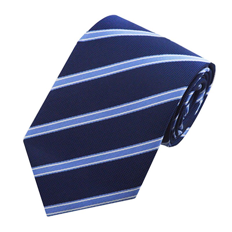 Men's Polyester Striped Neck Tie for Wholesale Polyester Necktie Fabric Corbatas Woven Neck Ties Mens Silk Ties