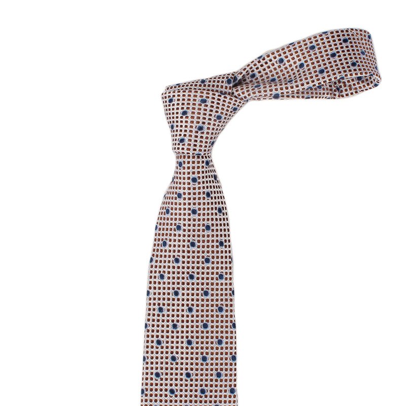 Factory Direct Sales OEM Service Custom Polka Dot Pattern Tie Good Quality Low Price Tie Luxury Silk Necktie For Men Business