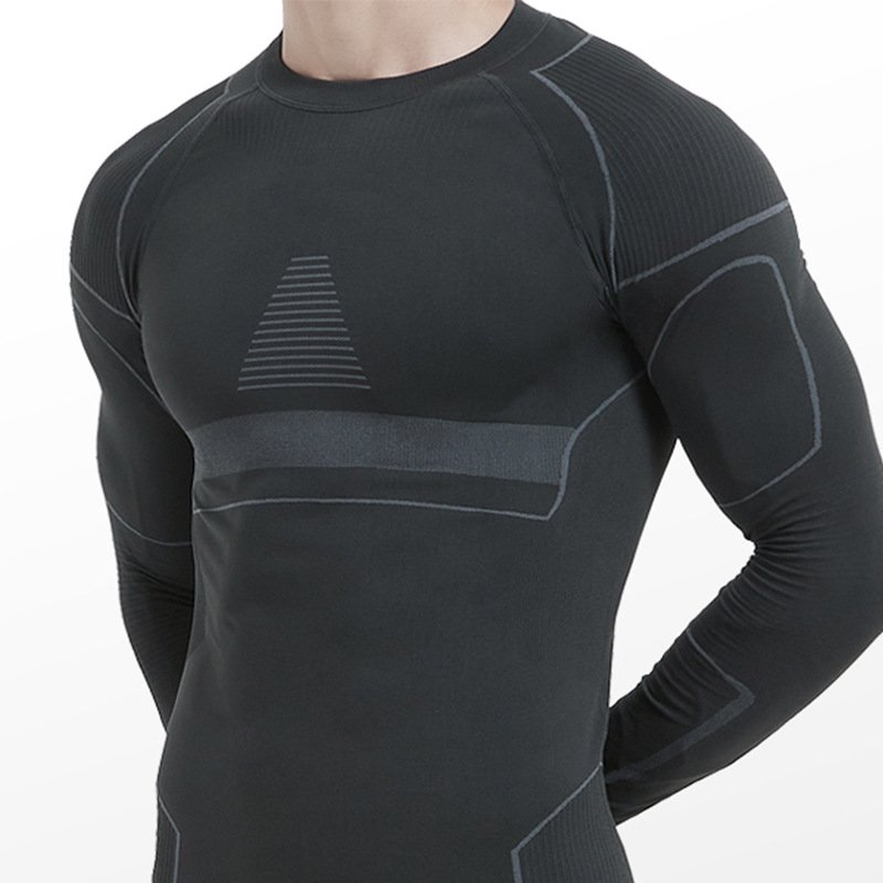 High Elasticity Seamless Men Ski Underwear Long Johns Skiing Suits Mens Winter Sports Gym Underwear