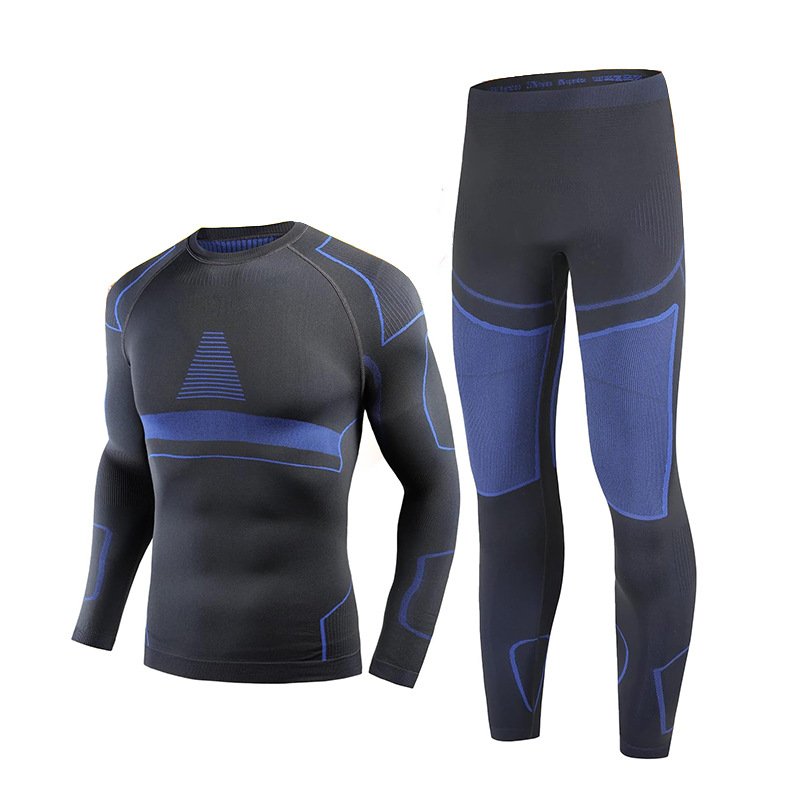 High Elasticity Seamless Men Ski Underwear Long Johns Skiing Suits Mens Winter Sports Gym Underwear