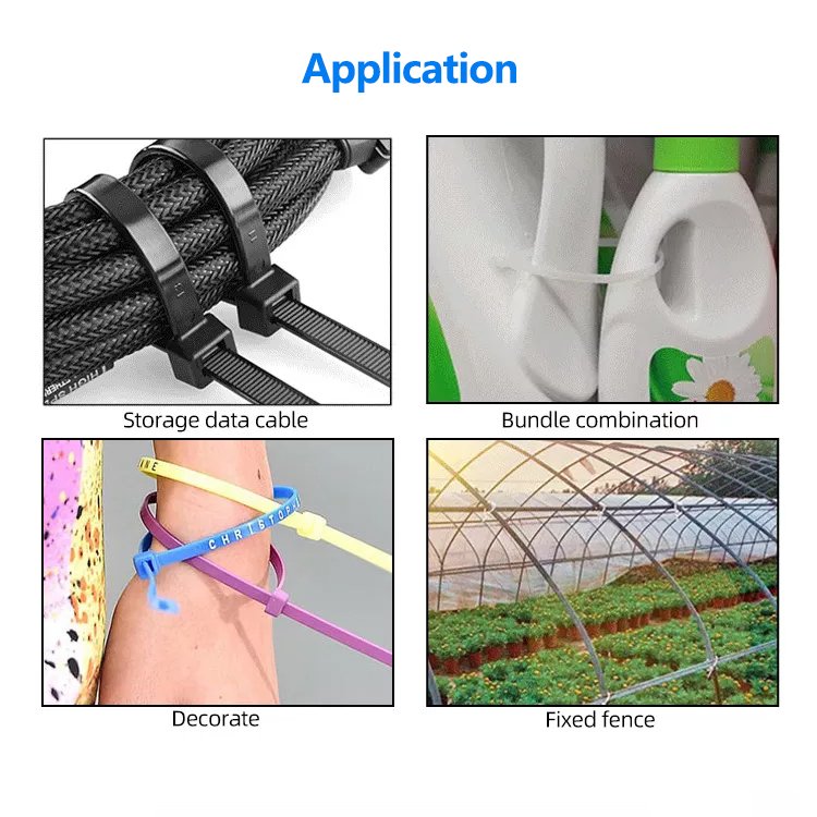100 Pcs Pack Strong self-locking nylon cable tie heavy duty plastic zip ties wraps never break