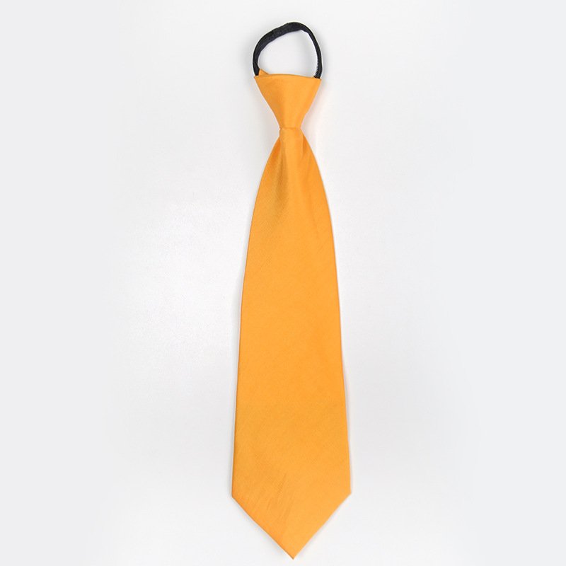 Wholesale Men's Zipper Silk-Like Polyester Ties solid Business Wedding Necktie Logo Design Party Use Gift Box Packed