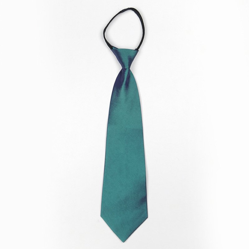 Wholesale Men's Zipper Silk-Like Polyester Ties solid Business Wedding Necktie Logo Design Party Use Gift Box Packed