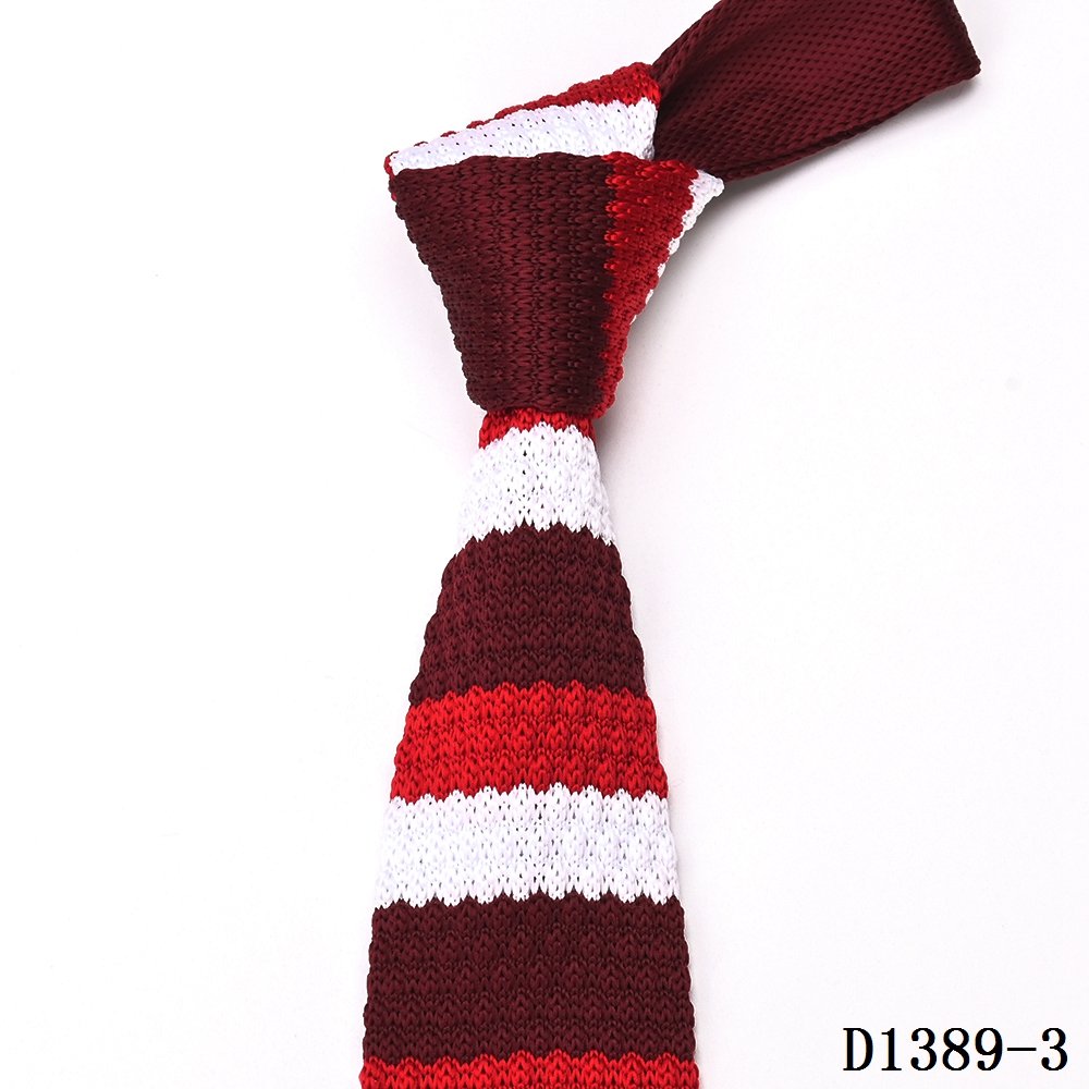 Yili China Factory OEM Custom Made Yellow Seamless Polyester Silk Men Knitted Tie