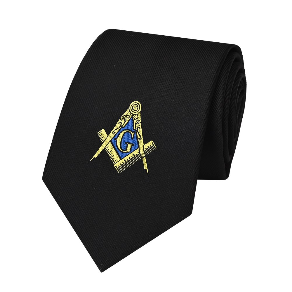 Yili Manufacturer Handmade Logo Custom Polyester Gift Religious Freemasonry Masonic Tie