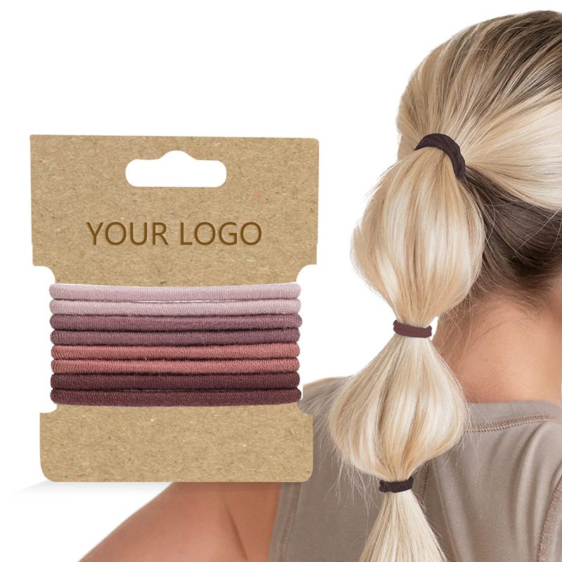 Genya RPET Customization Hair Elastics Hair tie Simple Custom Hair High-Elastic Color of Macaron for Women