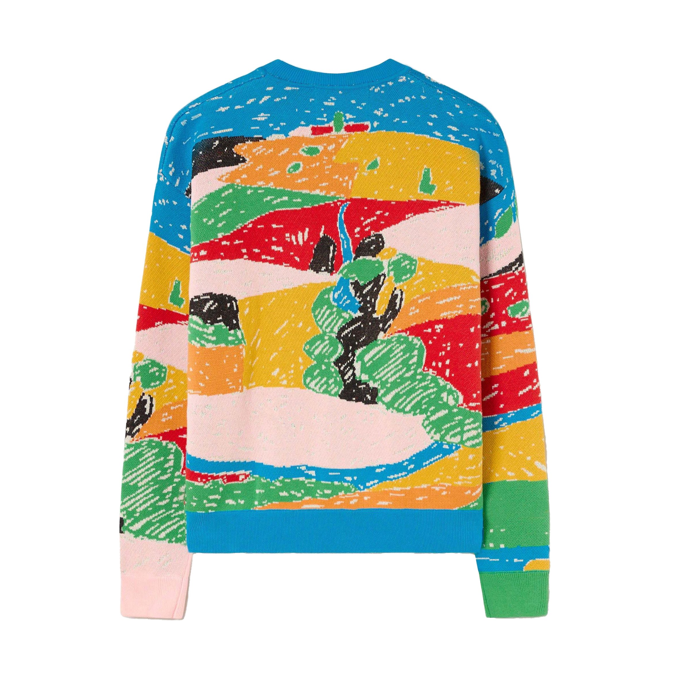 Custom OEM/ODM fashion wool logo knitted jumper pullover Embroidery cotton sweaters custom crewneck oversized sweater for men