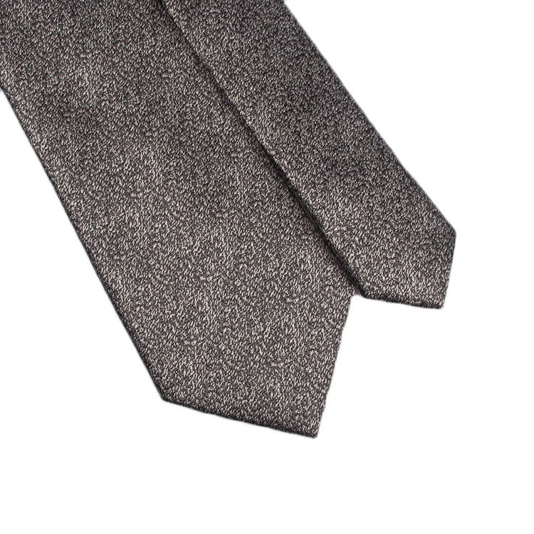 High Quality Woven Solid Grosgrain 100% Silk Jacquard Woven Ties Luxury Tie Business Grey Neckties For Men