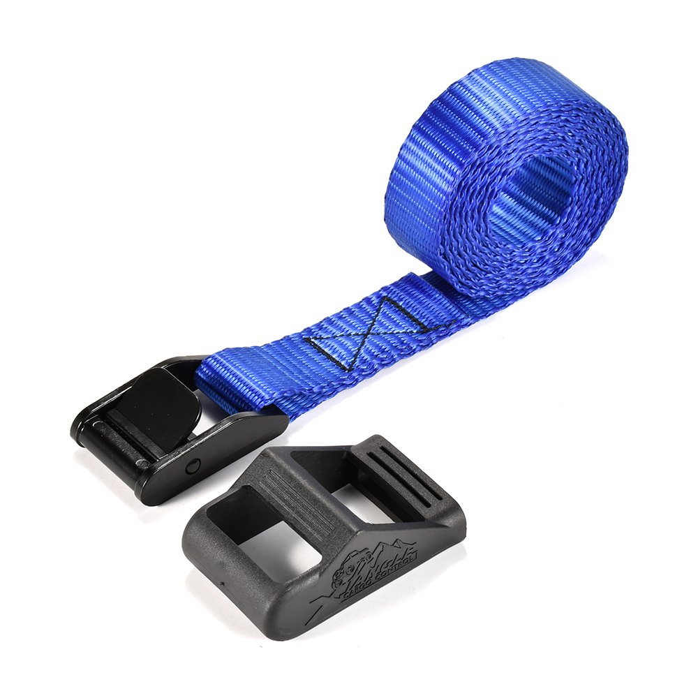 Wholesale price 1 Inch 25mm Cargo Lashing Strap Black Cam Buckle Tie Down Strap with Rubber Cover