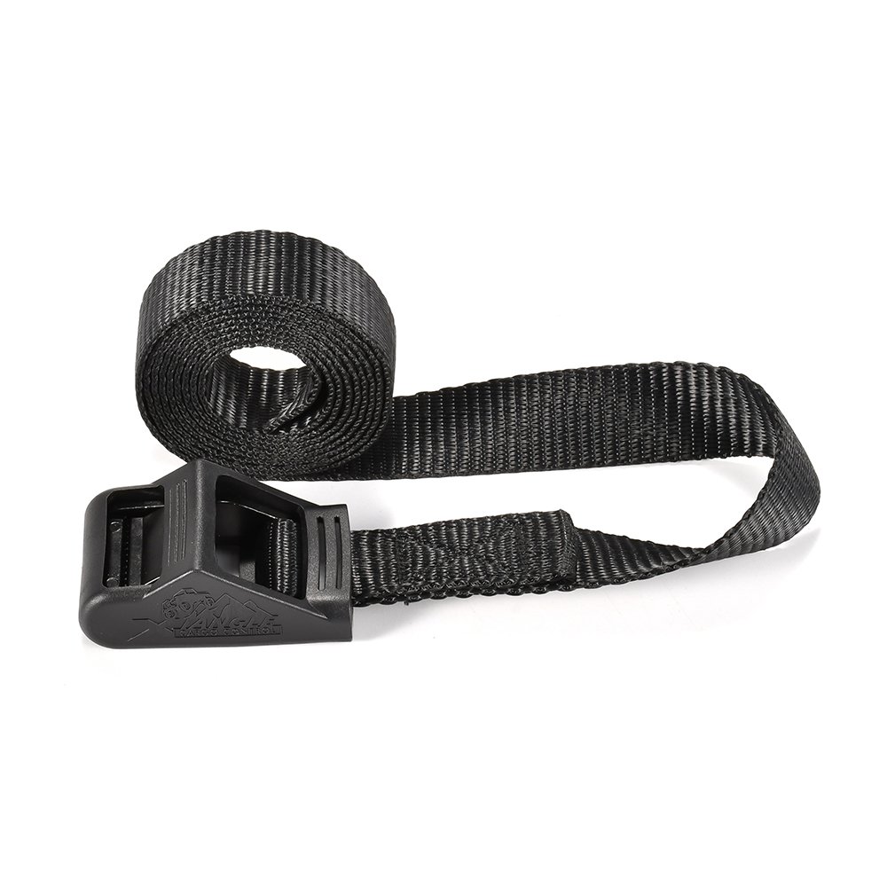 Wholesale price 1 Inch 25mm Cargo Lashing Strap Black Cam Buckle Tie Down Strap with Rubber Cover